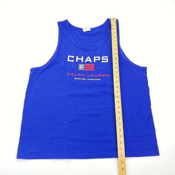 Vintage 90s Chaps Ralph Lauren Mens Tank Top - Picture 2 of 5
